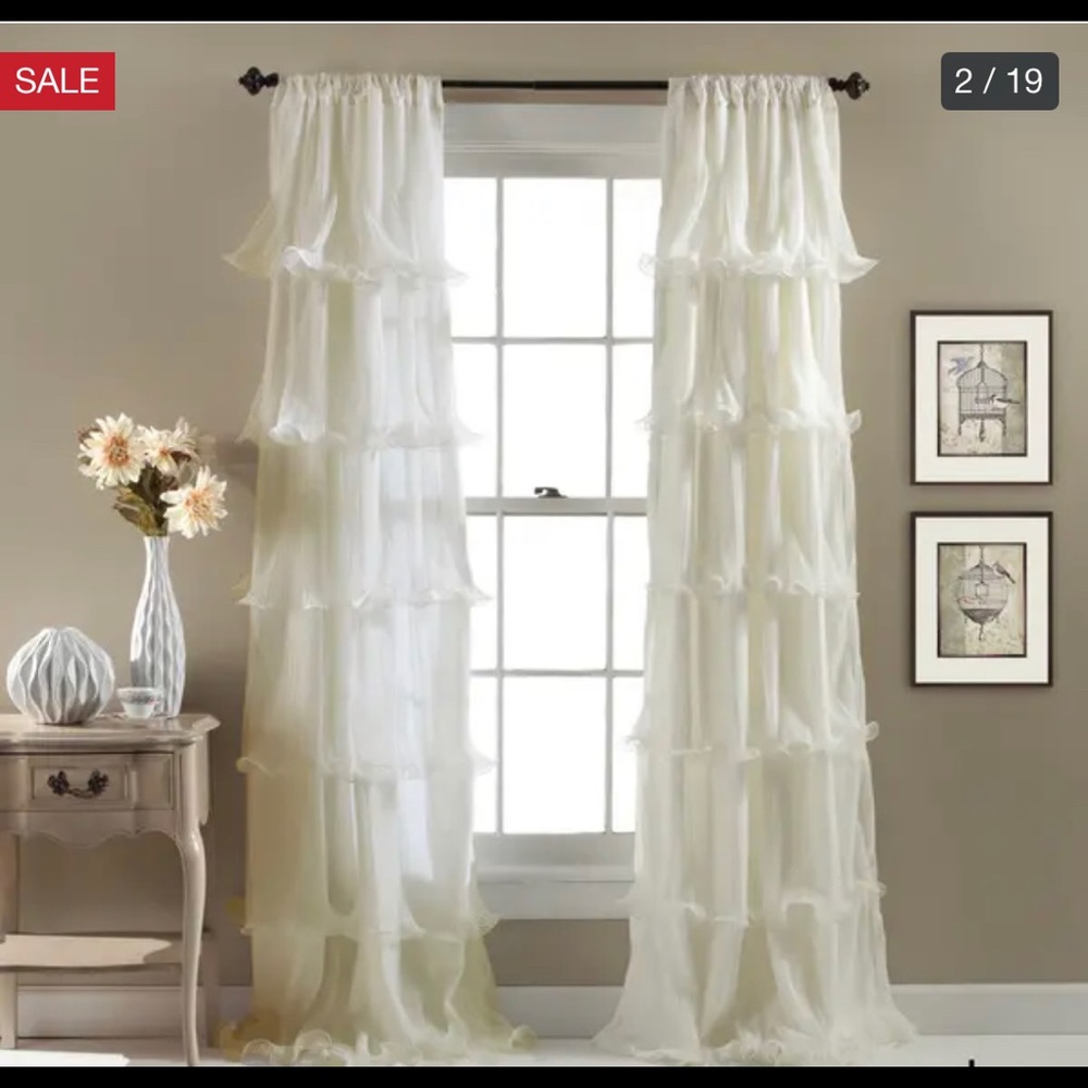 Lush Decor Ivory Nerina panels